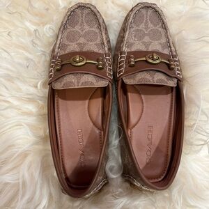 Coach Brown Loafers Slip On Size 8